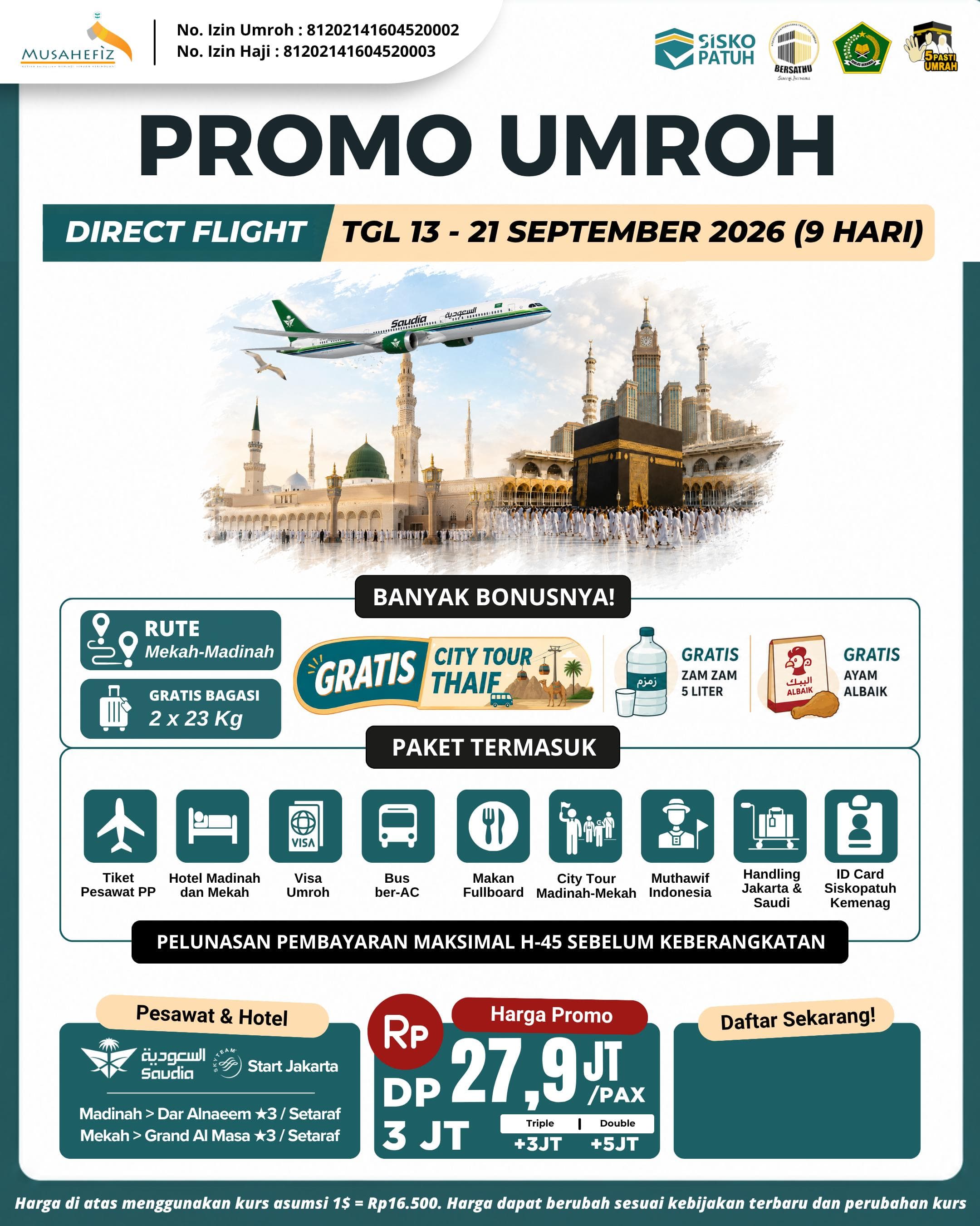 PROMO UMROH 13 SEPTEMBER 2026